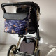 Сумка на візок Галактика і Чорна екошкіра Decoza Moms S-OP058-K001-E