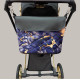 Сумка на візок Галактика і Чорна екошкіра Decoza Moms S-OP058-K001-R-M