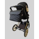 Сумка на візок Велика чорна екошкіра ромб Decoza Moms Sb-K001-R