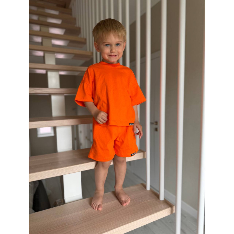 Літні дитячі шортики Помаранчевий кулір Decoza Moms Sh122-Kl004 122