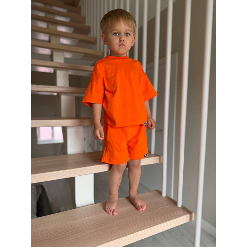 Літні дитячі шортики Помаранчевий кулір Decoza Moms Sh128-Kl004 128