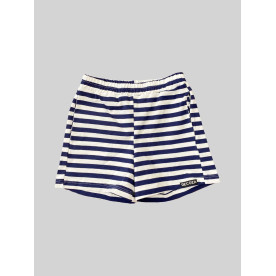 Літні дитячі шортики Синьо біла полоска кулір Decoza Moms Sh98-Kl0012 98