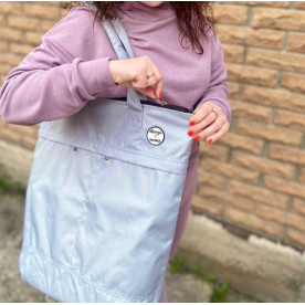 Сумка шопер Світло сірий Decoza Moms shopperma-O045 46х54 см