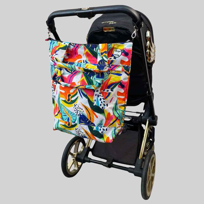 Сумка шопер Decoza Moms Листя кольорове shoppermi-OP128 46х40 см