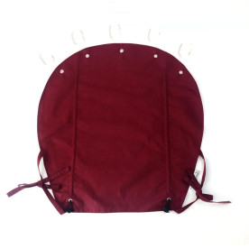 Бавовняна шторка на коляску Бордовий однотон Decoza Moms Shtorka-B920
