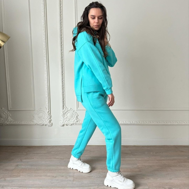 Теплий футерний костюм Ментол Decoza moms TFKxl-BP016 XL