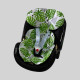 Вкладиш в автолюльку 0+ Папороть і чорний однотон Decoza Moms W0-В088-S000