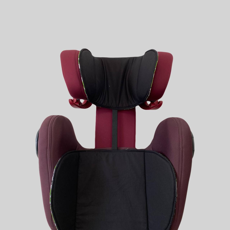 Вкладиш в автокрісло 9+ Папороть з трикутниками і чорний однотон Decoza Moms W9n-B088-S502