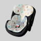 Вкладиш в автолюльку 0+ Десерти і блакитна геометрія Decoza Moms WO-S002-B141