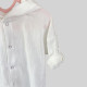 Мусліновий халатик на кнопках Білий Decoza moms XL110128-ms007 110-128