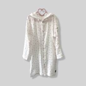 Мусліновий халатик на кнопках Жолуді Decoza Moms XL128146-ms045 128-146 см