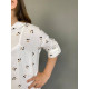 Мусліновий халатик на кнопках Вишеньки Decoza moms XL92110-ms032 92-110