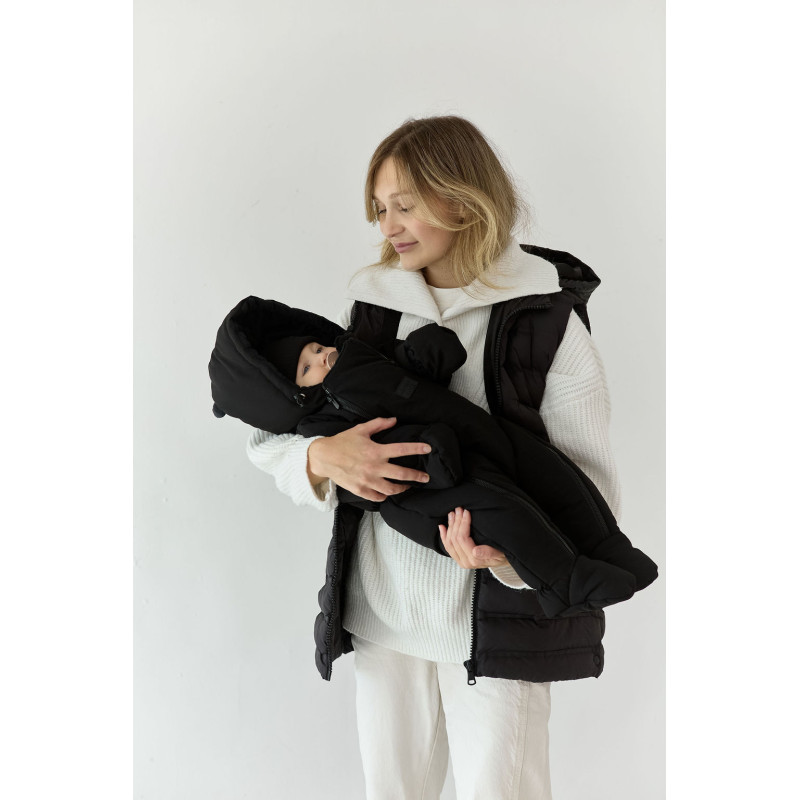 Зимовий комбінезон з закритими ніжками Чорний Decoza Moms zimakomb03-PM010 56-62 см