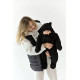 Зимовий комбінезон з закритими ніжками Чорний Decoza Moms zimakomb03-PM010 56-62 см