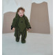 Зимовий комбінезон з закритими ніжками Хакі Decoza Moms zimakomb1218-pm005 80-86