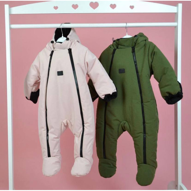 Зимовий комбінезон з закритими ніжками Хакі Decoza Moms zimakomb1218-pm005 80-86