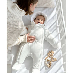 Зимовий комбінезон з закритими ніжками Білий Decoza Moms zimakomb36-PM008 62-68 см