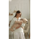Зимовий комбінезон з закритими ніжками Бежевий Decoza Moms zimakomb36-PM009 62-68 см