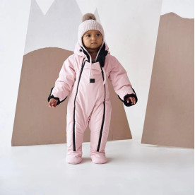 Зимовий комбінезон з закритими ніжками Пудра Decoza Moms zimakomb912-pm003 74-80