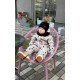 Зимовий комбінезон Серця на бежевому Decoza Moms zimk104110-OP304-pl016 104-110 см