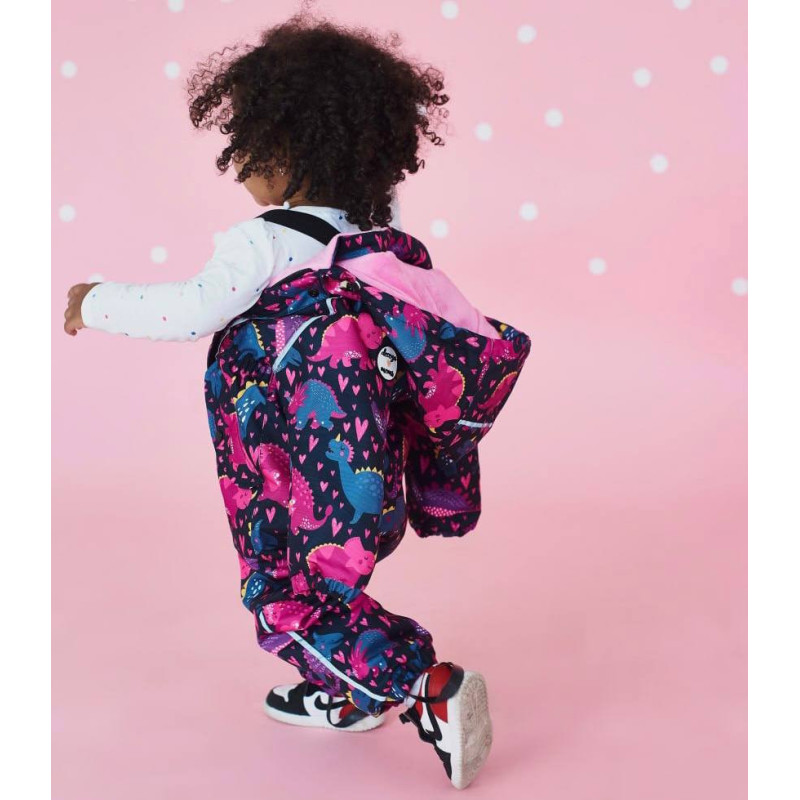 Зимовий комбінезон Діно рожеві Decoza Moms zimk7480-OP015-pl03 74-80 см