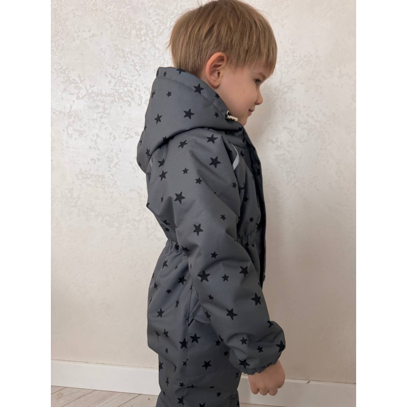 Зимовий комбінезон Зірки на сірому Decoza Moms zimk7480-Op309-pl016 74-80 см