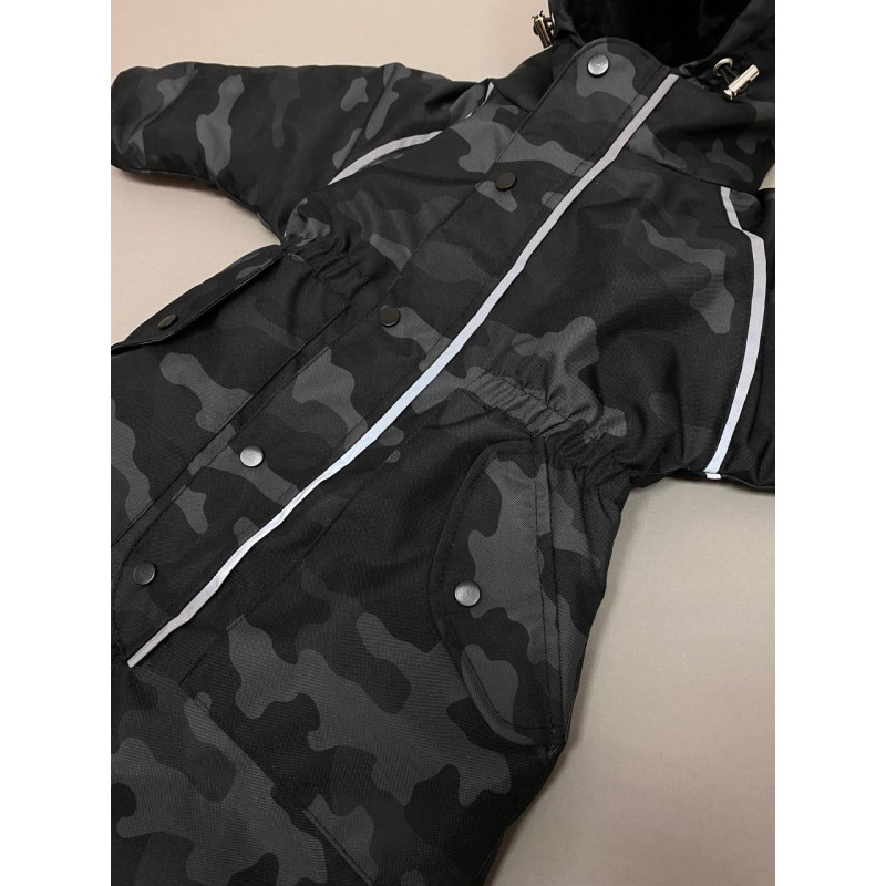 Зимовий комбінезон Чорний камуфляж Decoza Moms zimk8086-OP306-pl016 80-86 см