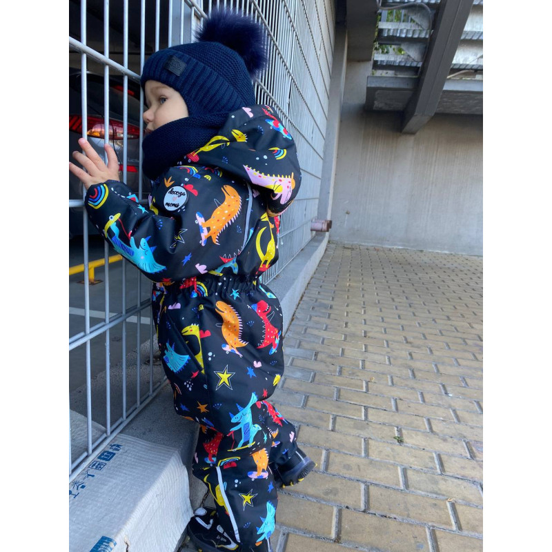 Зимовий комбінезон Діно на скейтах Decoza Moms zimk8692-OP129-pl016 86-92 см