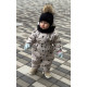 Зимовий комбінезон Серця на бежевому Decoza Moms zimk8692-OP304-pl016 86-92 см