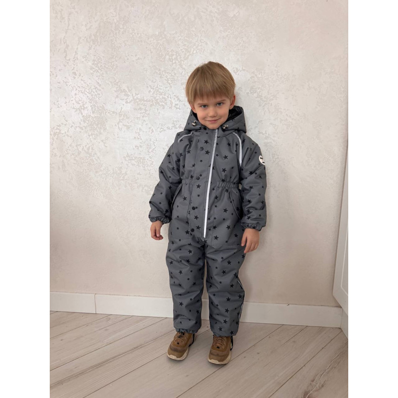 Зимовий комбінезон Зірки на сірому Decoza Moms zimk8692-Op309-pl016 86-92 см