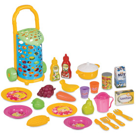 Візок з посудом та продуктами Dede 25 предметів Candy&Ken 310*570*210 мм Home