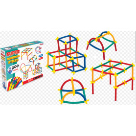 Конструктор Dede соломинки Спортмайданчик 200 шт. 295*265*60 мм