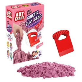 Кінетичний пісок Dede рожевий Art Craft 500 г 130*175*53 мм