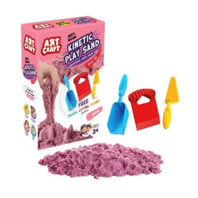 Кінетичний пісок Dede рожевий Art Craft 1000 г 150*222*58 мм
