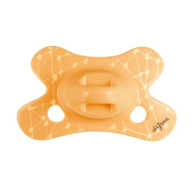 Пустушка Difrax силіконова Natural 0-6 міс, Apricot_grid