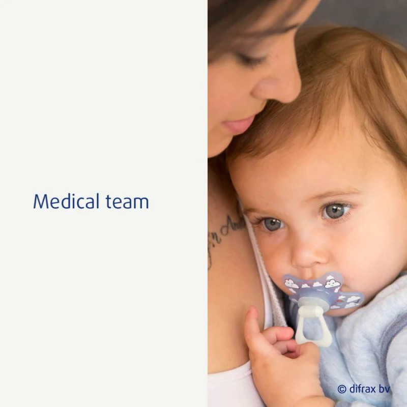 Пустушка Difrax силіконова Dental 12+ міс, Blossom