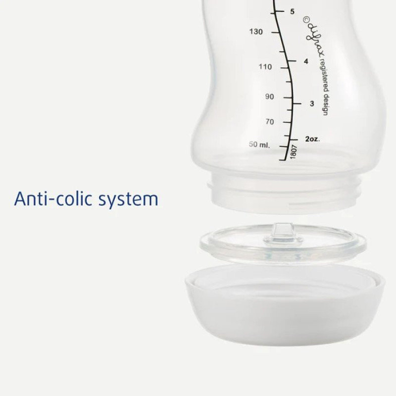 Пляшка Difrax Стартовий набір 3шт антиколікові пляшечки, щіточки для чищення, 2шт маленькі соски