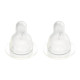 Соска Difrax Силіконова до пляшечки для годування S-bottle Natural велика L 2шт