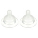 Соска Difrax Силіконова до пляшечки для годування S-bottle Wide XL 2шт