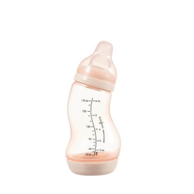 Пляшка Difrax Антиколікова для годування із силіконовою соскою 170 мл S-bottle Natural, Blossom