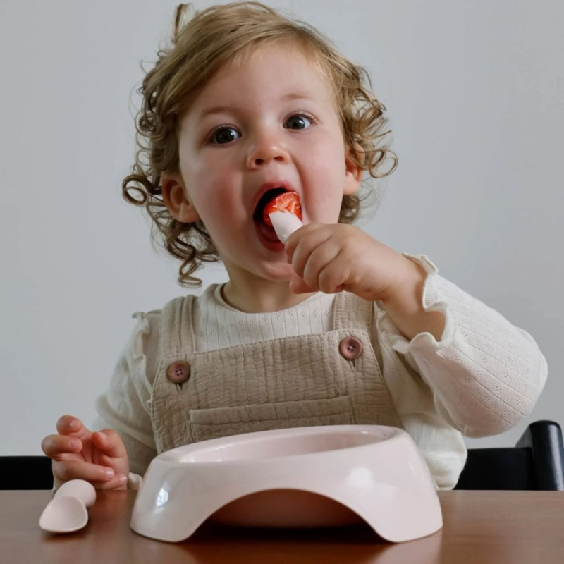 Тарілка Difrax Набір для годування мисочка, виделка та ложка, Clay