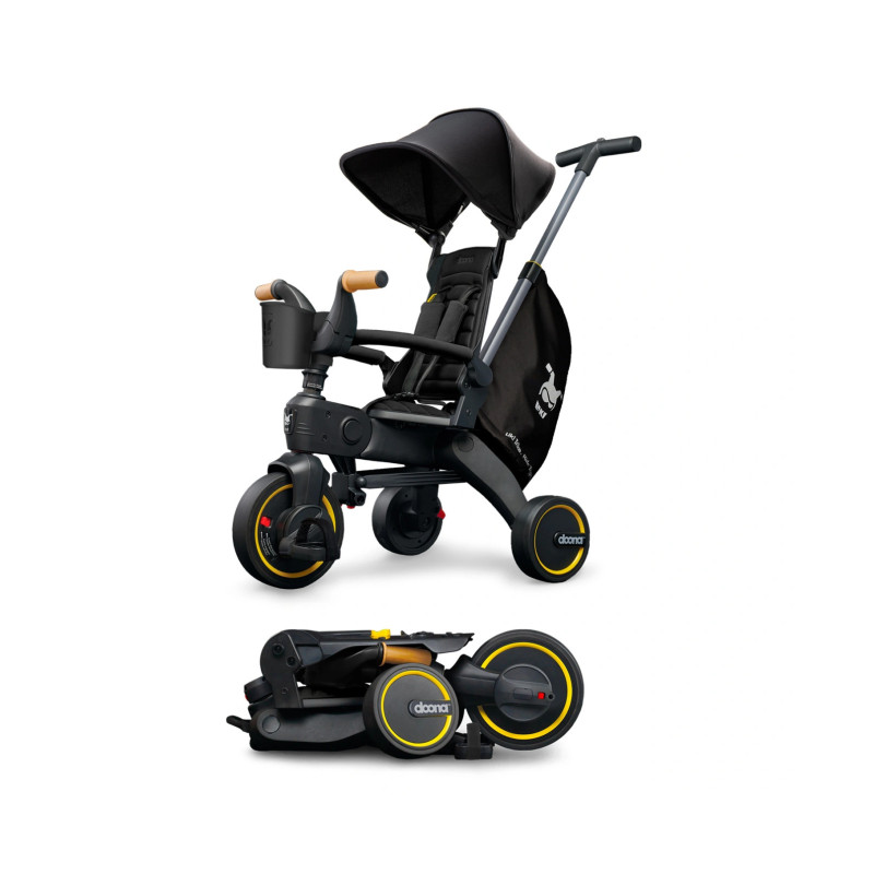 Велосипед Doona Складний триколісний Liki Trike S5 Nitro black
