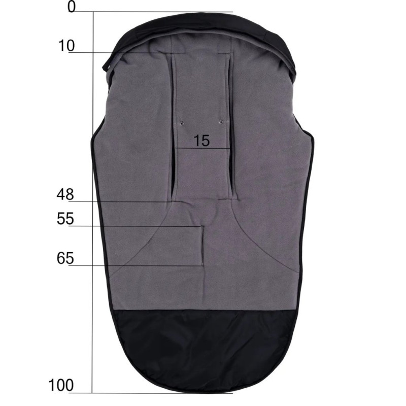 Конверт ДоРечі на флісі Тренд Фліс Чорний