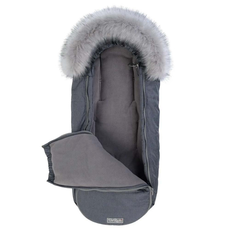 Конверт ДоРечі Зимовий XS Фліс з опушкою Графітовий