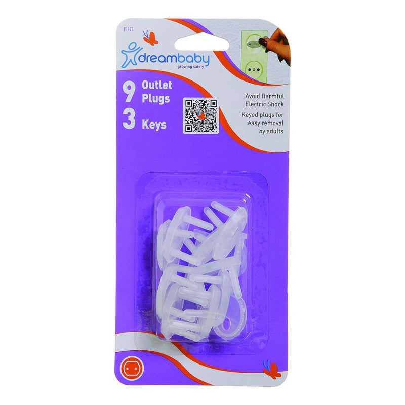 Заглушка для розетки DreamBaby 9 заглушок + 3 ключі EURO