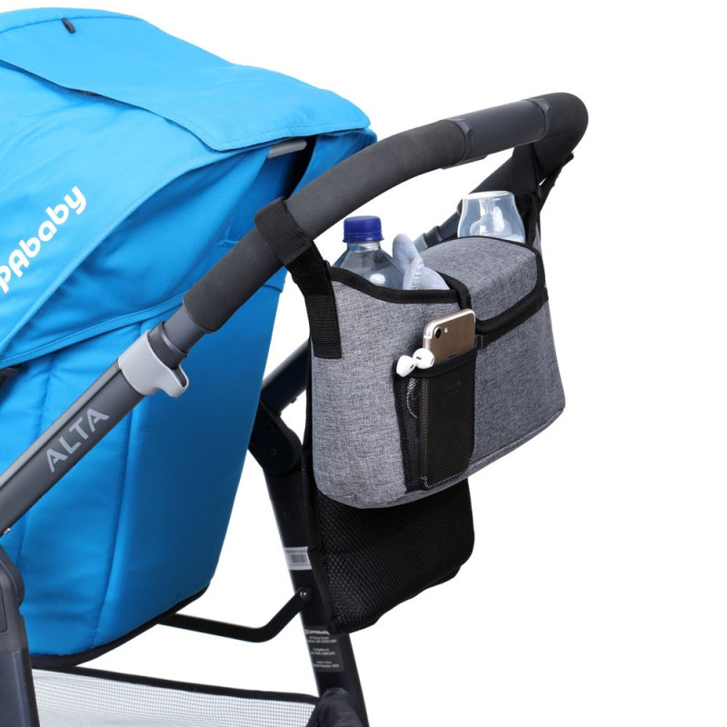 Сумка DreamBaby Набір до коляски GREY DENIM Органайзер, підстаканник, гачки