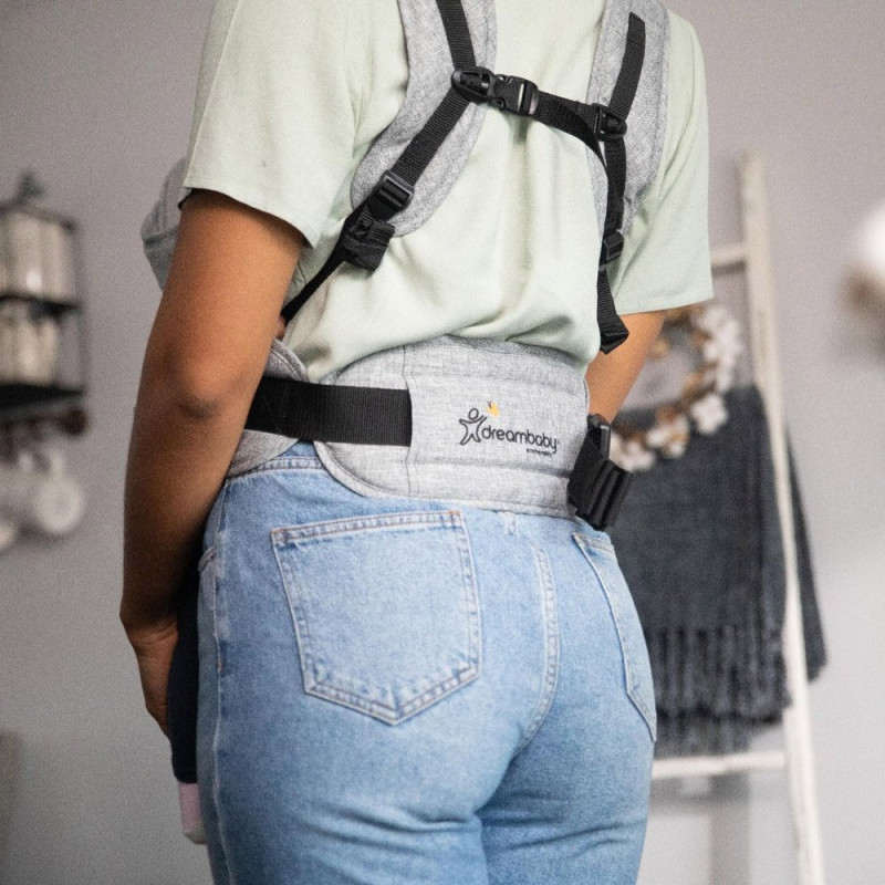 Рюкзак DreamBaby переноска Oxford Denim Grey