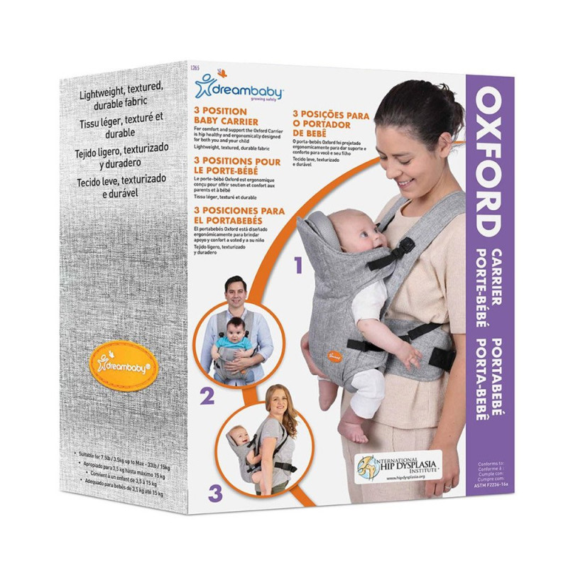 Рюкзак DreamBaby переноска Oxford Denim Grey