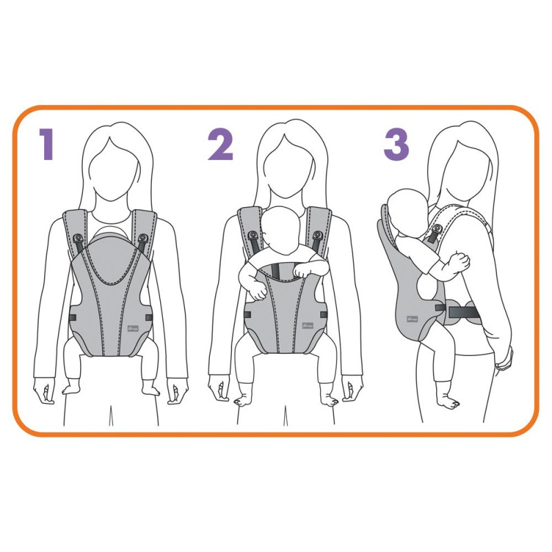 Рюкзак DreamBaby переноска Manhattan Black