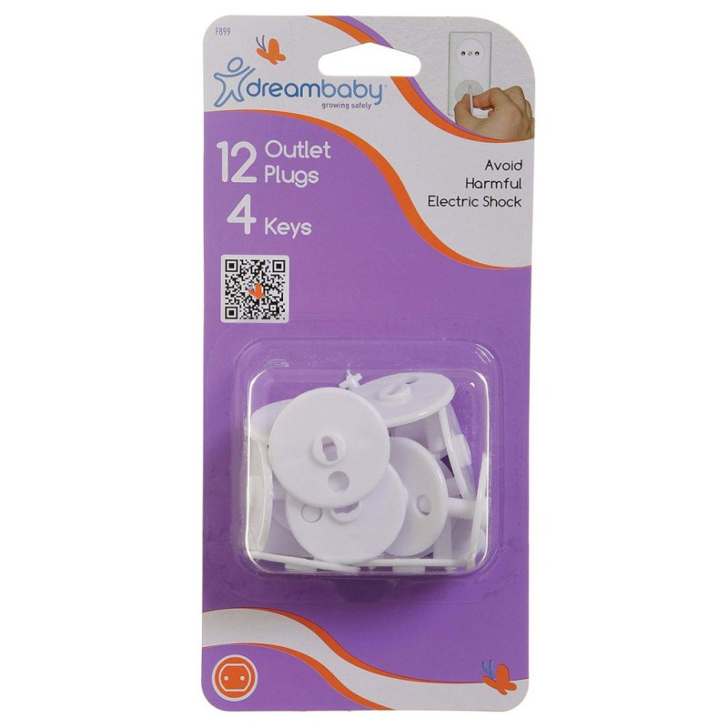 Заглушка для розетки DreamBaby 12 заглушок, 4 ключі EURO
